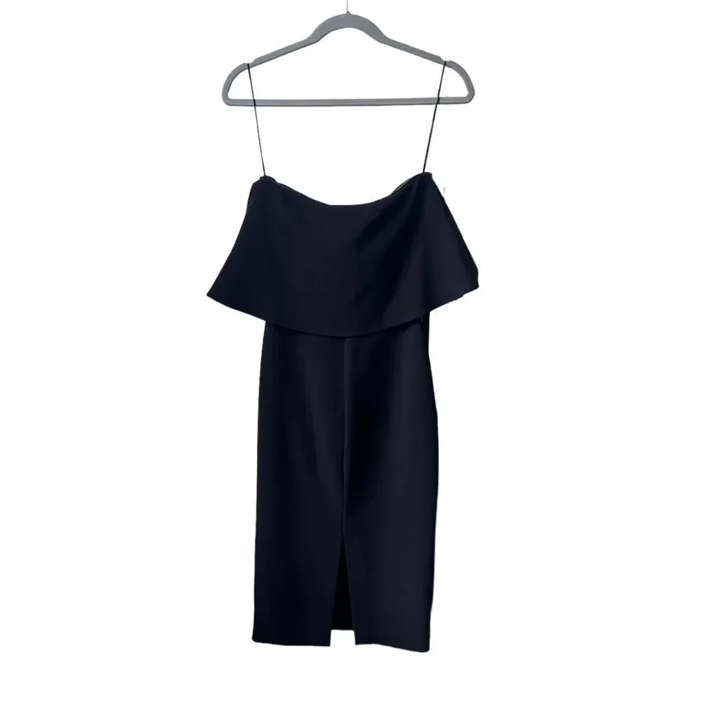 LIKELY Driggs Strapless Cocktail Dress Little Black Dress LBD Midi Size 2 - Picture 5 of 8